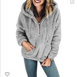 Sherpa sweater quarter zip